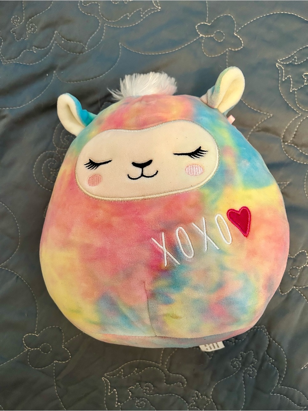 Kellytoy Rainbow Tie-Dye Plush with Multicolor Pastel Shades